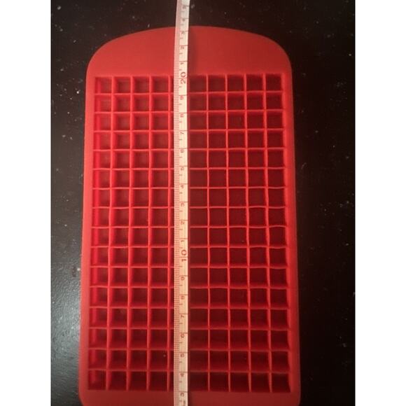 2x silicone mini ice cube 160 count trays (2 pack) red clear Cocktails Party - Picture 6 of 9
